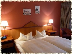 Blick in Doppelzimmer Kategorie A