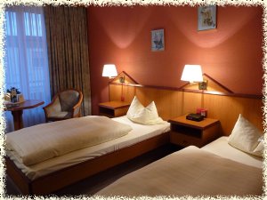 Blick in Doppelzimmer Kategorie B